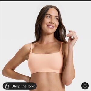 NWT Auden luxury collection luxe stretch lightly lined scoop bralette M